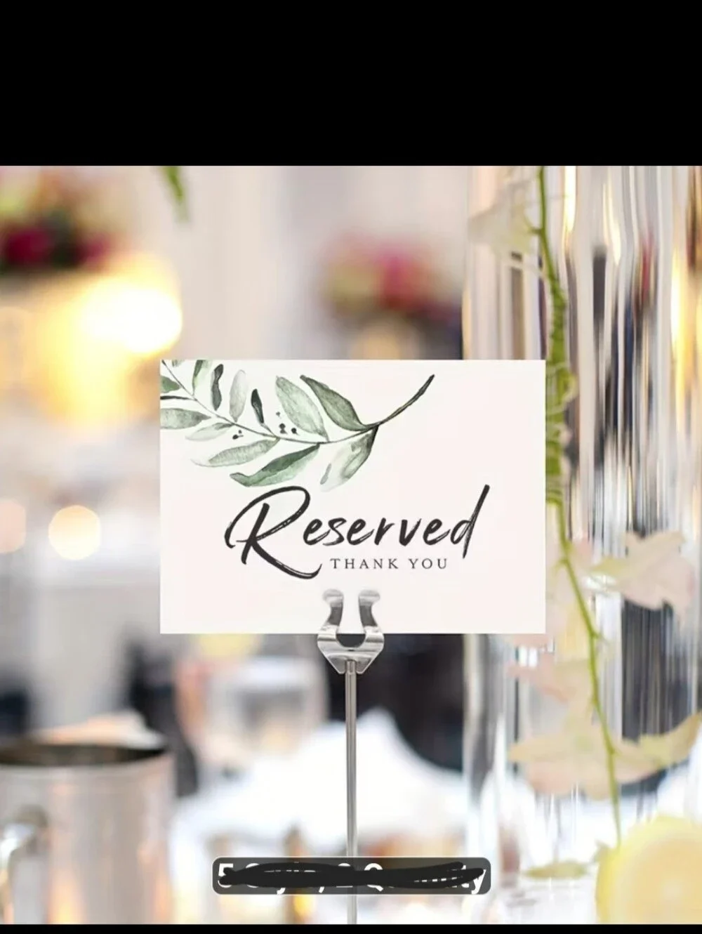 NEW RESERVE TABLE SIGNS 10/PACK RECEPTIONS/WEDDINGS/SPECIAL OCCASSIONS 8 x 6
